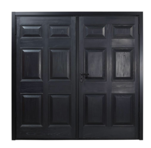 Black GRP Side Hinged Garage Door