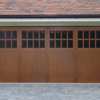 GRP Up and Over Garage Door - triple garage door