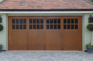 GRP Up and Over Garage Door - triple garage door