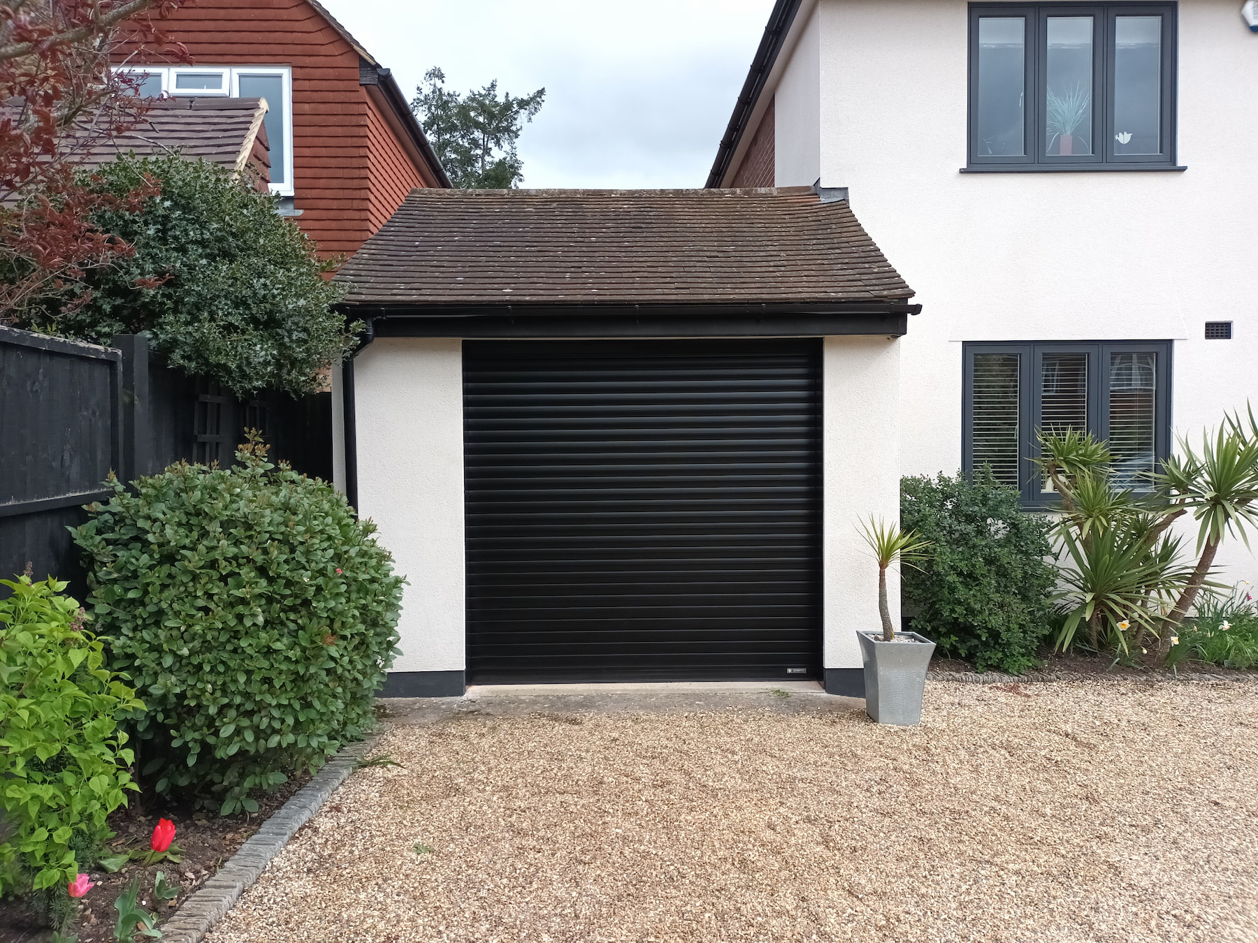 Roller Garage Door Installation - Black