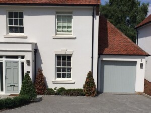 Verwood Agate Grey Garage Door Close Up