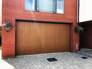 Honey Beech colour Verwood garage door