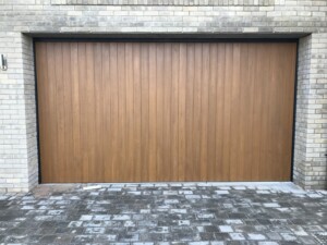 Verwood garage door in brown