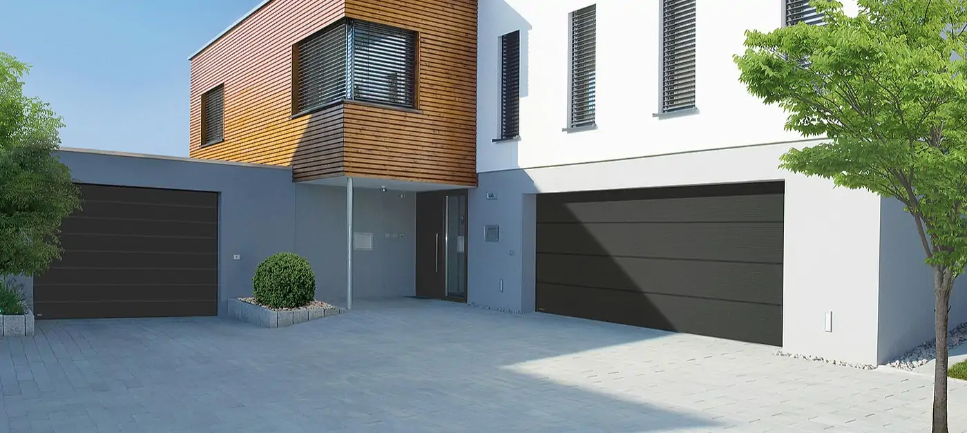 Modern house with garage and driveway