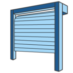 Roller garage door icon